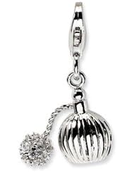 New Amore La Vita Sterling Silver 3-D Perfume Charm with Lobster Clasp