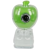 5.0 Megapixel Apple Shaped Webcam w/Microphone (Green)