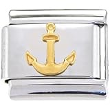 Gold Anchor Italian Charm