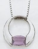 Silver Amethyst Necklace - SW126