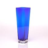 Silhouette Glass Vase - Blue, 14 in H