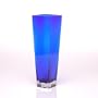 Silhouette Glass Vase - Blue, 14 in H