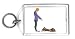 Keychain with man, commanding, body, individuals, individual, mammal, humans, person, dog, human, persons, people, pet, animal, canine, train