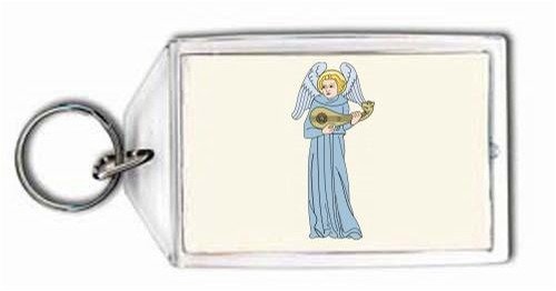 Angel with Instrument (Musica Antiqua) Keychain