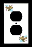 Wall Plates: BABY MARTEX IN FLIGHT AIRPLANES AIRPLANE 2-PLUG OUTLET WALL PLATE