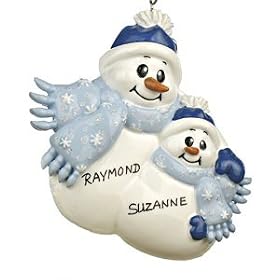 1 Single Parent Personalized Christmas Ornament