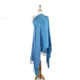 Olive N Figs Pashmina Silk Turquoise Shawl/Wrap