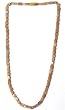 Rose Quartz Jewelry Gemstone Necklace India 17.5 inches (drosequartz011)