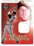 2003 Fleer Focus JE Team Colors Game Jersey #AD Adam Dunn - Cincinnati Reds (Piece of Authentic Game-Worn Jersey) (Baseball Cards)