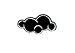 Black Cloud - Silver Lining - Small - Iron on Applique - Embroidered Patch