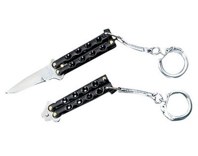Mini Butterfly Knife Keychain