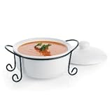 1.5 QUART CASSEROLE ON RACK - 1.5 QUART COVERED CASSEROLE ON WIRE RACK