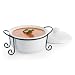 1.5 QUART CASSEROLE ON RACK - 1.5 QUART COVERED CASSEROLE ON WIRE RACK