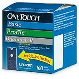 OneTouch Basic 100 Diabetic Test Strips One Touch