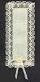 Stitch-n-mark Bookmark 18 Count With Cluny Lace Trim-ecru