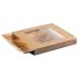 Packnwood Palm Leaf Brown Sleeve With Window, 9.4" Length (Case of 50)
