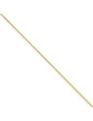 .9mm, 14 Karat Yellow Gold, Curb Chain - 16 inch