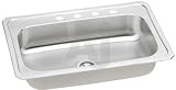 Elkay Celebrity Collection CRS33221 33 Top Mount Single Bowl Stainless Steel Sink with... by Elkay