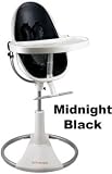 bloom fresco loft High Chair - White Base - Midnight Black