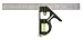 Swanson 12-Inch Combo Square (Cast Zinc Body, Stainless Steel Blade and Brass Bolt)