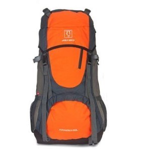 Wolf Rock - 50L+5L Outdoor Sports Rainproof Ripstop Shoulders Backpack (Orange)