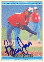 Barry Jones, Montreal Expos, 1992 Donruss Autographed Card