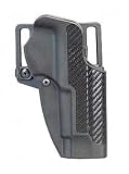 CF Holster w/ BL & Paddle - Std- RT - w/Carbon Fiber Finish