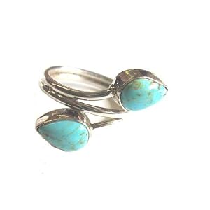 Buy Sterling Silver Handmade Turquoise Ring Crafted By Native American ~Navajo by Roger Enterprises