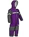 OAKI Rain Suit Kids - Toddler Snowsuit - One Piece Rain Jacket/Pant for Girls & Boys, Deep Purple, 5