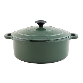 Chasseur Cast Iron 26cm, 5.0ltr Round Racing Green Casserole