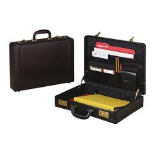 Expanding Leather Attach� Case, 18Wx4 5Dx13H, Black (SPR02061) Category: Briefcases