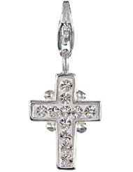 SilveRado(tm) VRB311-1 Verado Bling Holy Spirit White Bead / Charm