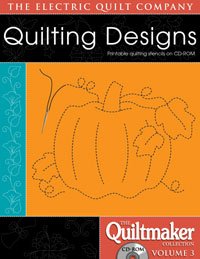 Office Product: Electric Quilt Quiltmaker Volume 3 Collection Printable Quilting Stencils CD ROM