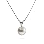 Single Freshwater Pearl and Sterling Silver Necklace