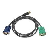KVM Cable, DB15 To USB/VGA, 6ft