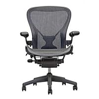 Aeron Desk Chair, Full-Featured PostureFit, Color - Carbon