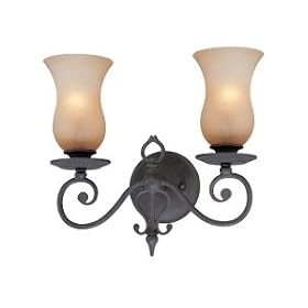 Portobello Vanity Light in French Iron by Troy