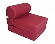 Studio Chair Sleeper Jr. Twin 28" Burgundy Poly Cotton By Elite Furniture