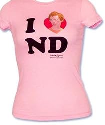 Napoleon Dynamite I Love ND juniors babydoll shirt pink