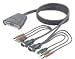 Belkin 2-Port USB KVM Switch mit integriertem Kabelsatz + Audio