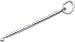 Rembrandt Charms Crochet Hook Charm, Sterling Silver