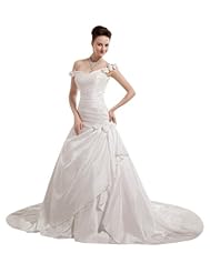 Plus Size  Chiffon/Taffeta Wedding Dress  With Ruffles