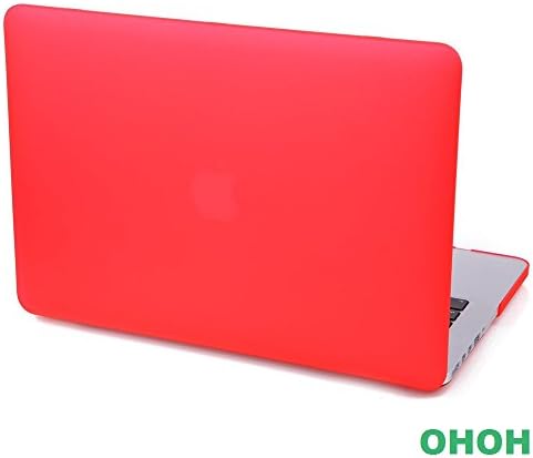 Macbook Pro Retina 13'' Case,[Scratch resistant] [Shockproof] [Dirt proof] Pro Retina 13 inch RED case**Matte series** 2 in 1 Slim Fit Light Weight High Quality Matte Hard case Cover & Keyboard Cover for MacBook Pro 13.3" with Retina Display A1502 / A1425-Red