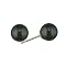 14K Gold Akoya Pearl Stud Earrings - Black