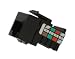 Leviton 41108-RE8 Voice Grade QuickPort Connector, Black