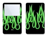Green Neon Flames Design iPod classic 80GB/ 120GB Protector Skin Decal Sticker