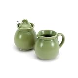 Chantal 10-Ounce Sugar and Creamer, Garden Green
