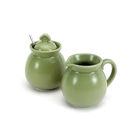 Chantal 10-Ounce Sugar and Creamer, Garden Green by Chantal