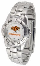 Oklahoma State Cowboys Gameday Sport Ladies' Watch with a Metal Band