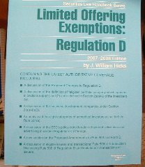 Cover image : Limited Offereing Exemptions: Regulation D